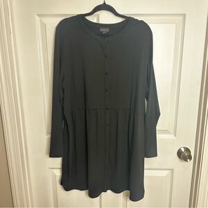 J. Jill Wherever Collection long sleeve button up dress dress XL minimalist